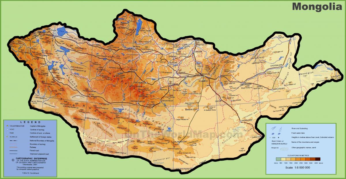 Mongolia map location